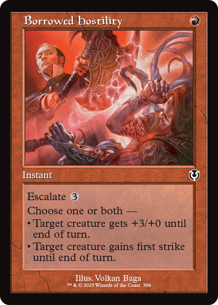 Borrowed Hostility (Retro Frame) (-396) - Innistrad Remastered