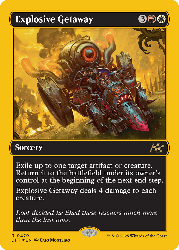 Explosive Getaway (First-Place Foil) (-479) - Aetherdrift