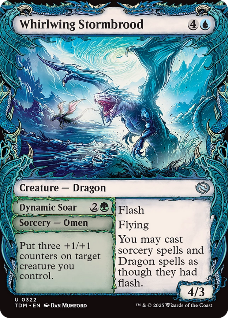Whirlwing Stormbrood (Showcase) (TDM-322) - Tarkir: Dragonstorm Foil
