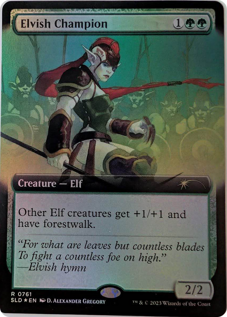 Elvish Champion (Extended Art) (-761) - Secret Lair Drop Series