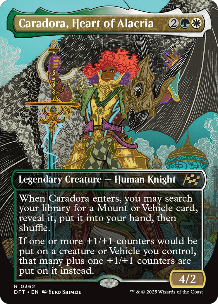 Caradora, Heart of Alacria (Borderless) (-362) - Aetherdrift