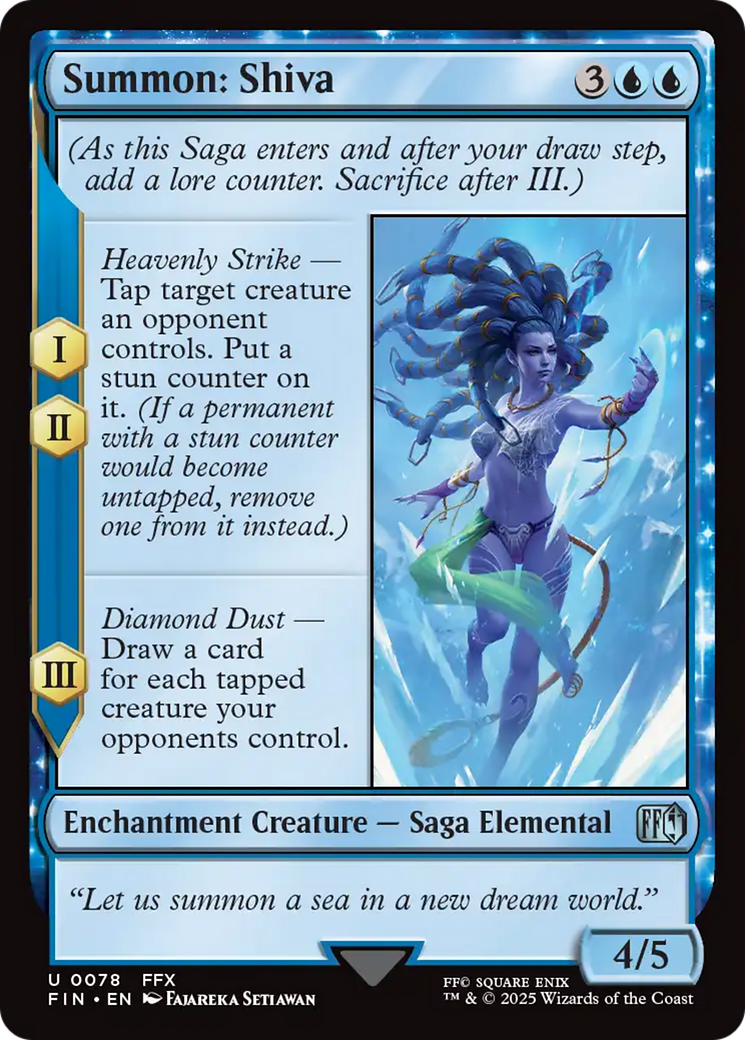 Summon: Shiva (FIN-078) - Universes Beyond: FINAL FANTASY