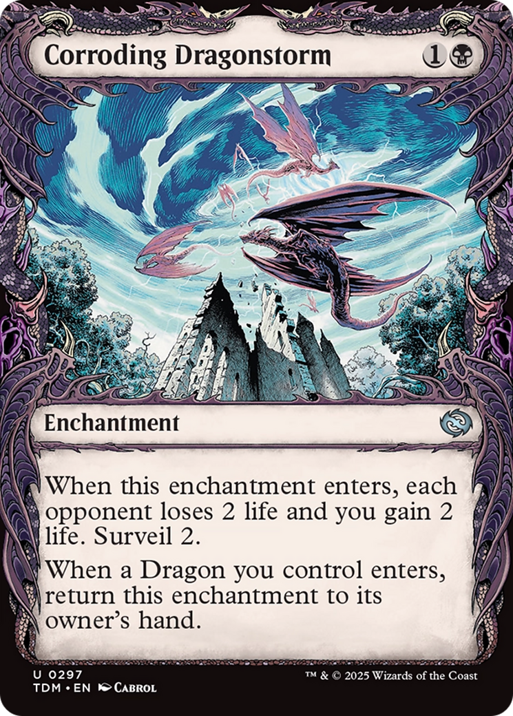 Corroding Dragonstorm (Showcase) (TDM-297) - Tarkir: Dragonstorm
