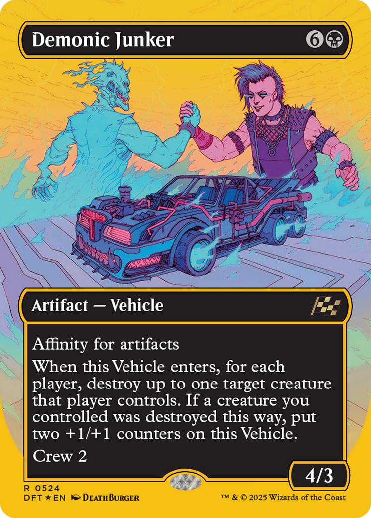 Demonic Junker (Borderless) (First-Place Foil) (-524) - Aetherdrift
