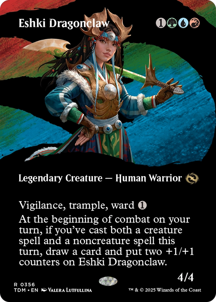 Eshki Dragonclaw (Borderless) (TDM-356) - Tarkir: Dragonstorm