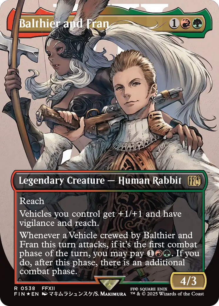 Balthier and Fran (Borderless) (Surge Foil) (FIN-538) - FINAL FANTASY