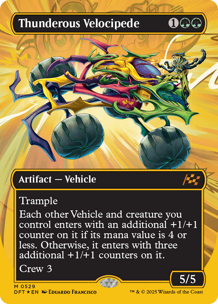 Thunderous Velocipede (Borderless) (First-Place Foil) (-529) - Aetherdrift