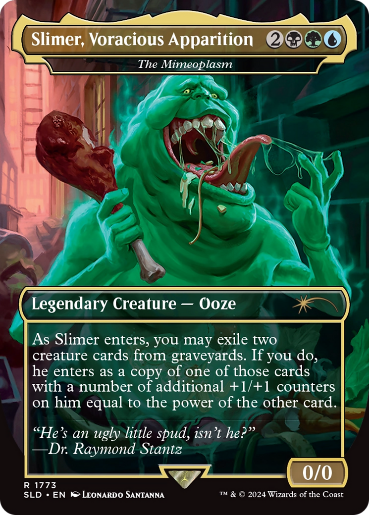 The Mimeoplasm (SLD-1773) - Secret Lair Drop / Slimer, Voracious Apparition (Borderless) Foil