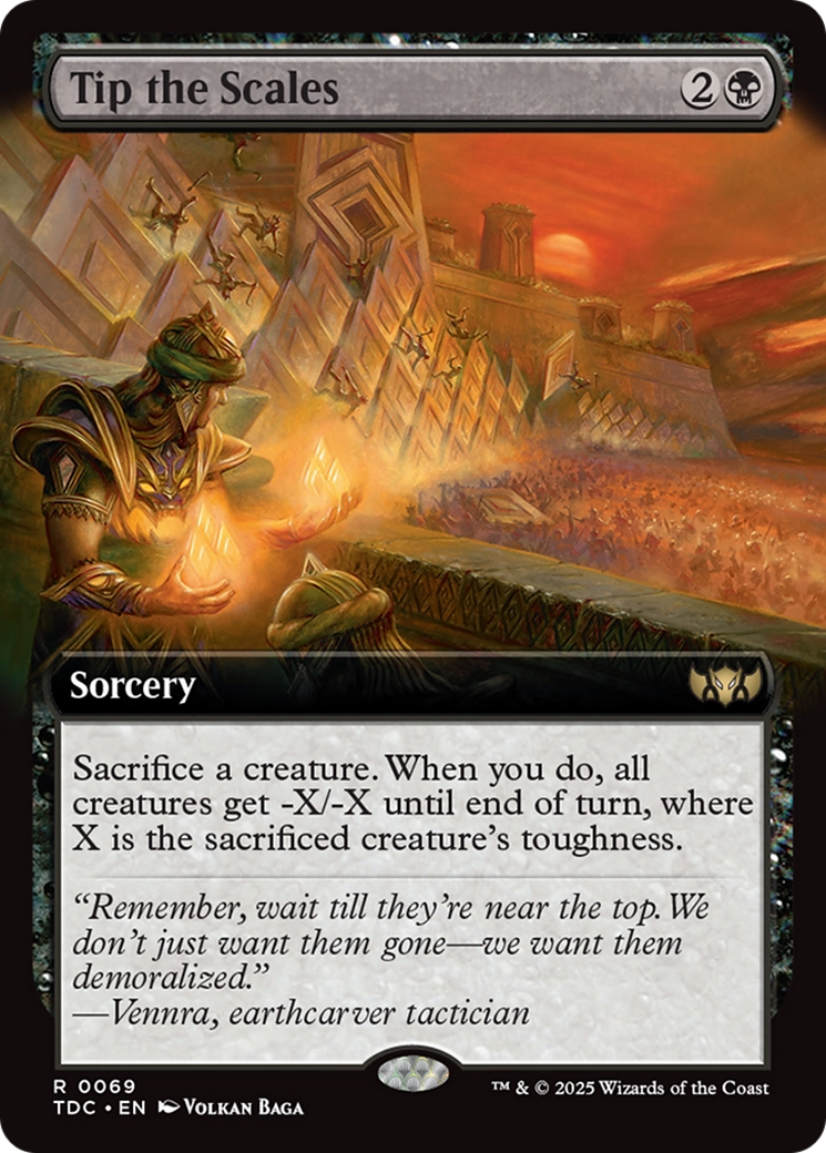 Tip the Scales (Extended Art) (TDC-069) - Commander: Tarkir: Dragonstorm