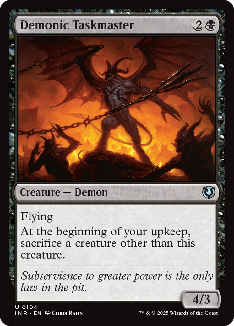 Demonic Taskmaster (-104) - Innistrad Remastered Foil