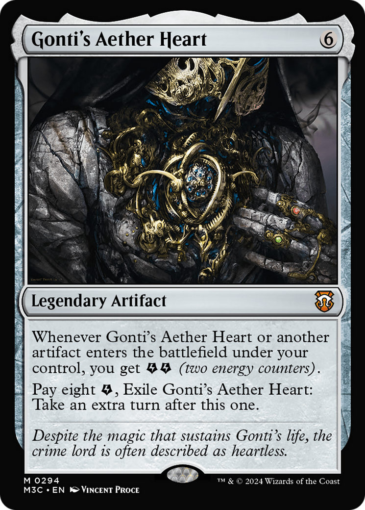 Gonti's Aether Heart (Ripple Foil) [Modern Horizons 3 Commander]