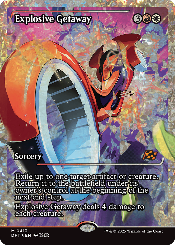 Explosive Getaway (Showcase) (Fracture Foil) (-413) - Aetherdrift