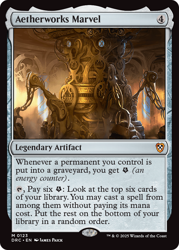 Aetherworks Marvel (-123) - Commander: Aetherdrift