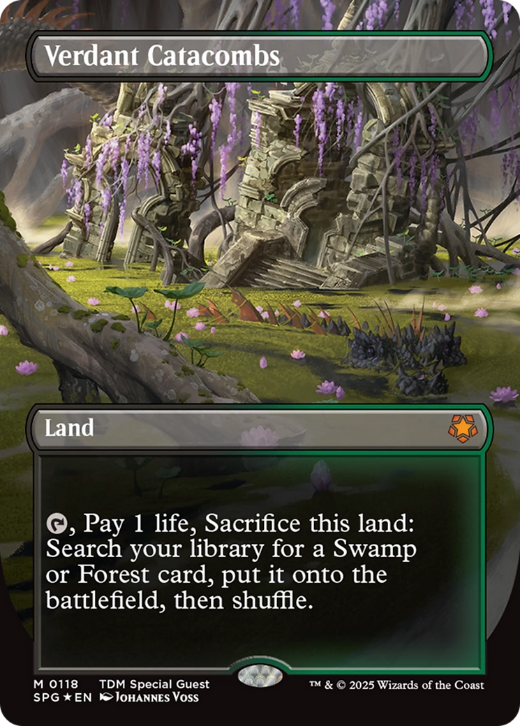 Verdant Catacombs (Borderless) (Dragonscale Foil) (SPG-118) - Special Guests