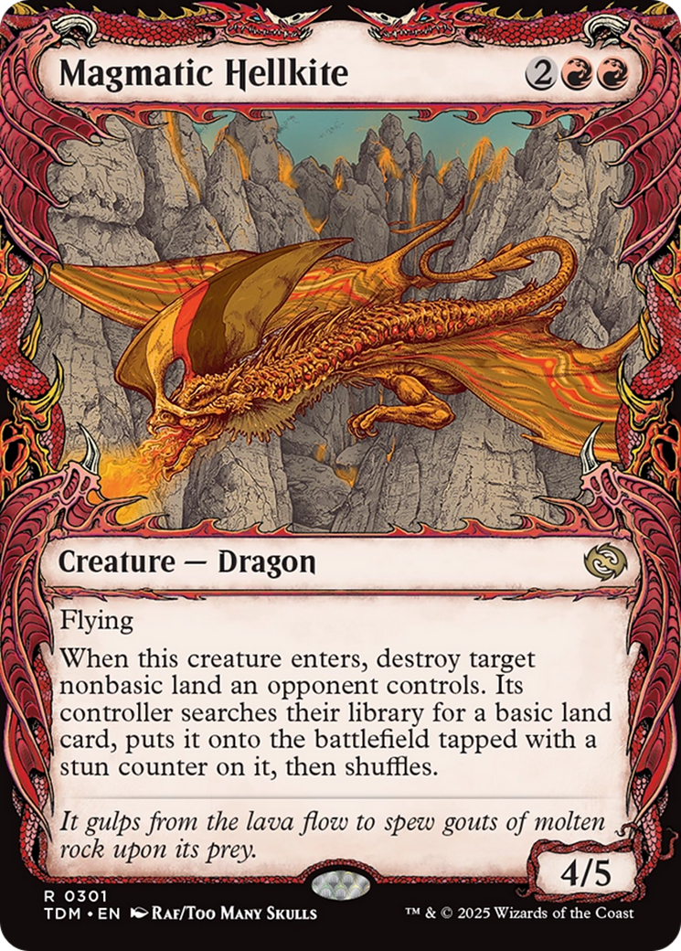 Magmatic Hellkite (Showcase) (TDM-301) - Tarkir: Dragonstorm Foil
