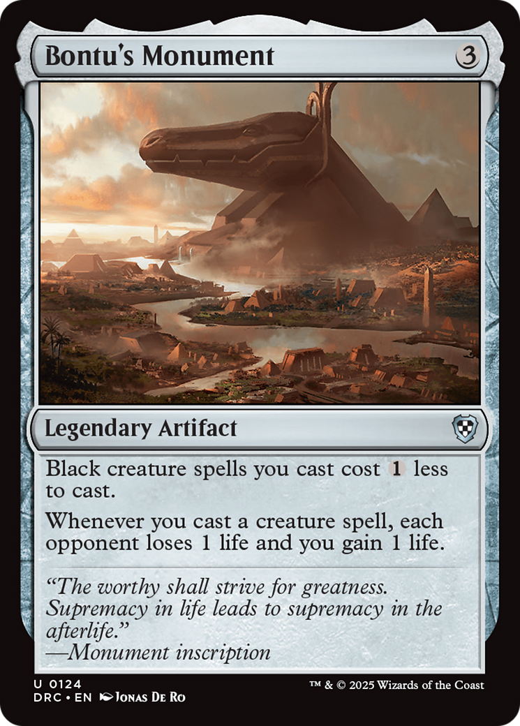 Bontu's Monument (-124) - Commander: Aetherdrift