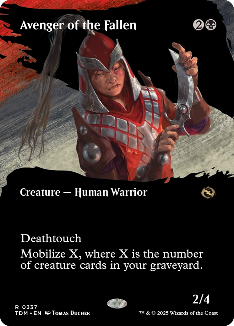 Avenger of the Fallen (Borderless) (TDM-337) - Tarkir: Dragonstorm