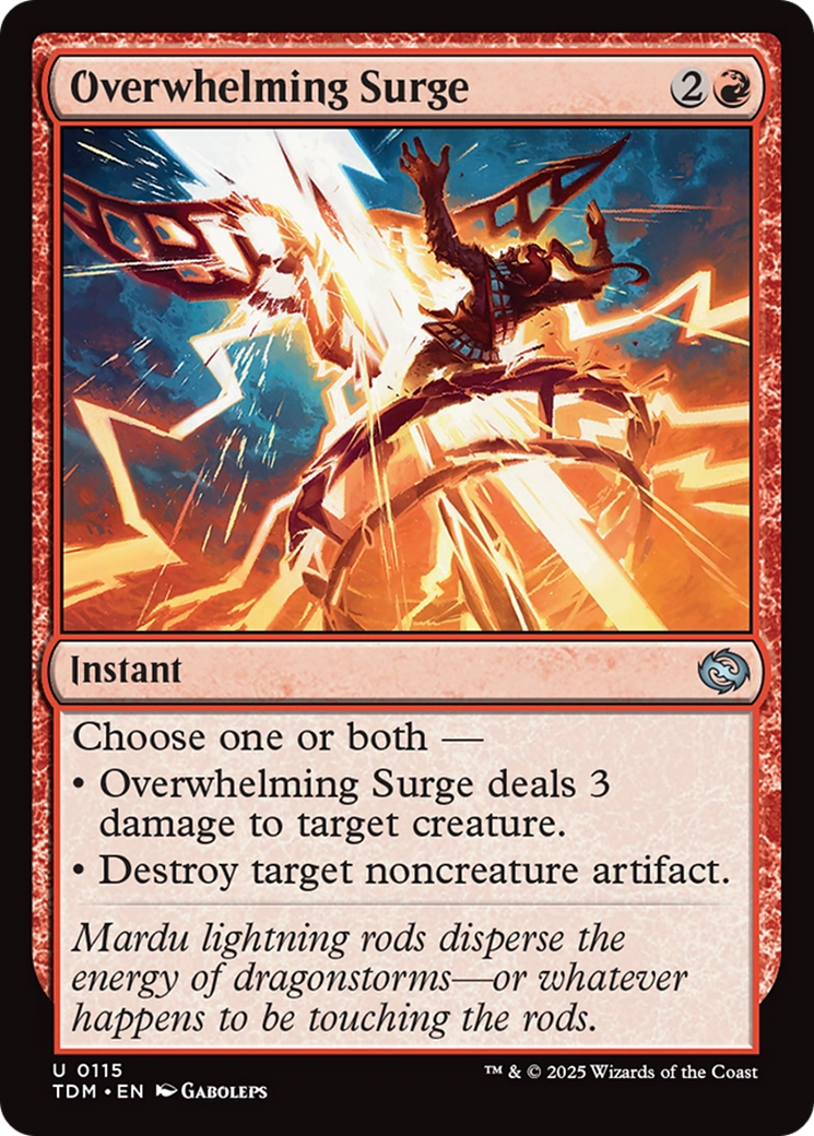 Overwhelming Surge (TDM-115) - Tarkir: Dragonstorm