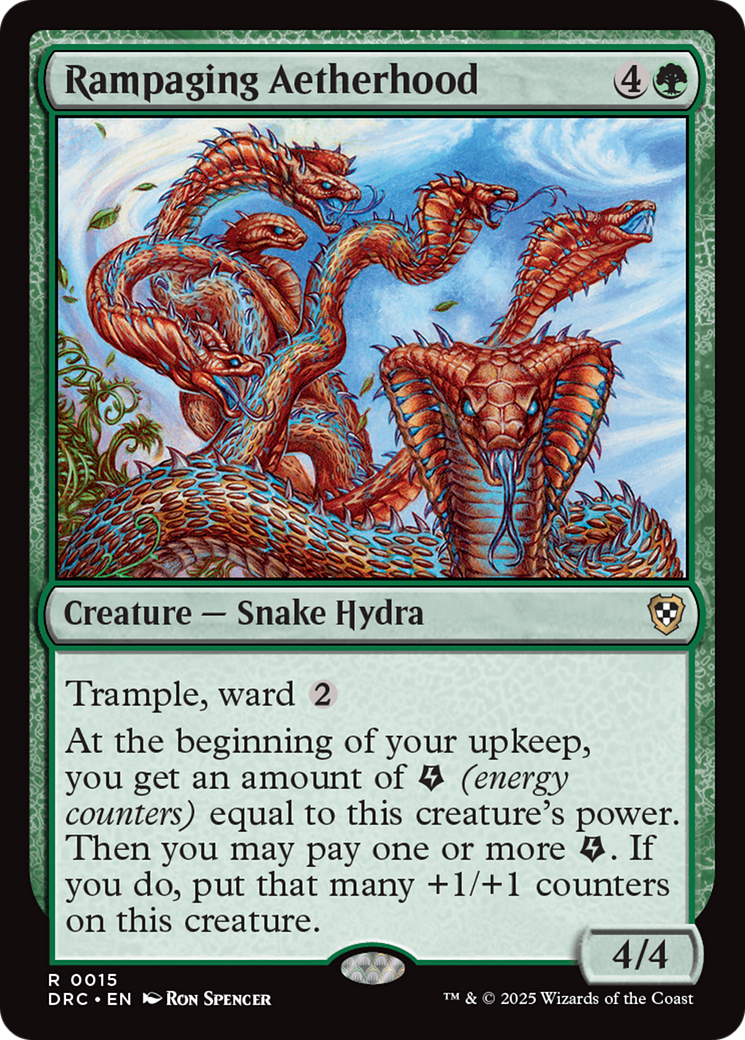 Rampaging Aetherhood (-015) - Commander: Aetherdrift