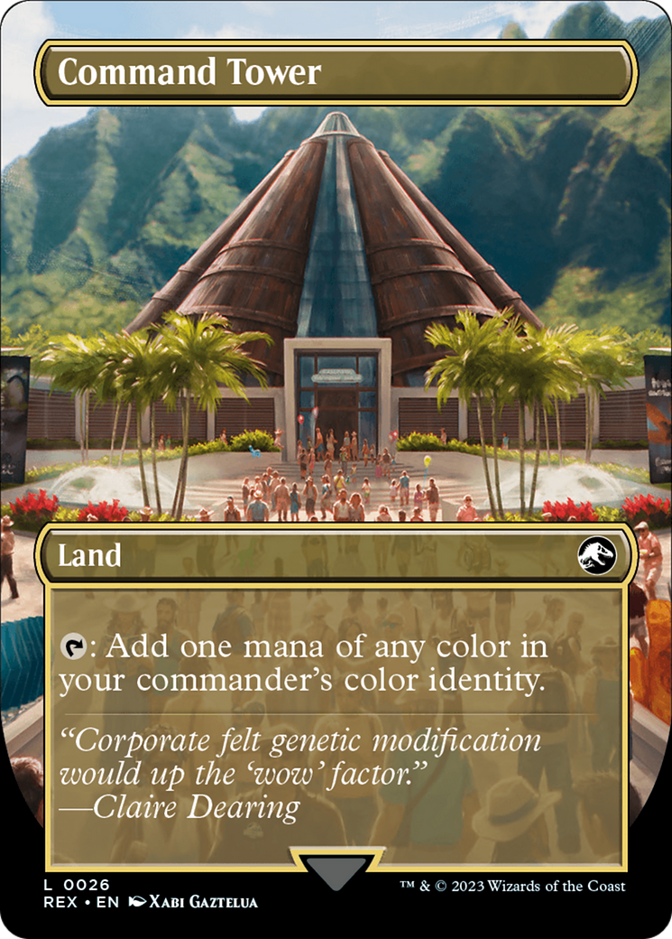 Command Tower // Commander Tower (Borderless) [Jurassic World Collection]