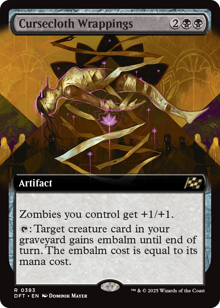 Cursecloth Wrappings (Extended Art) (-383) - Aetherdrift Foil
