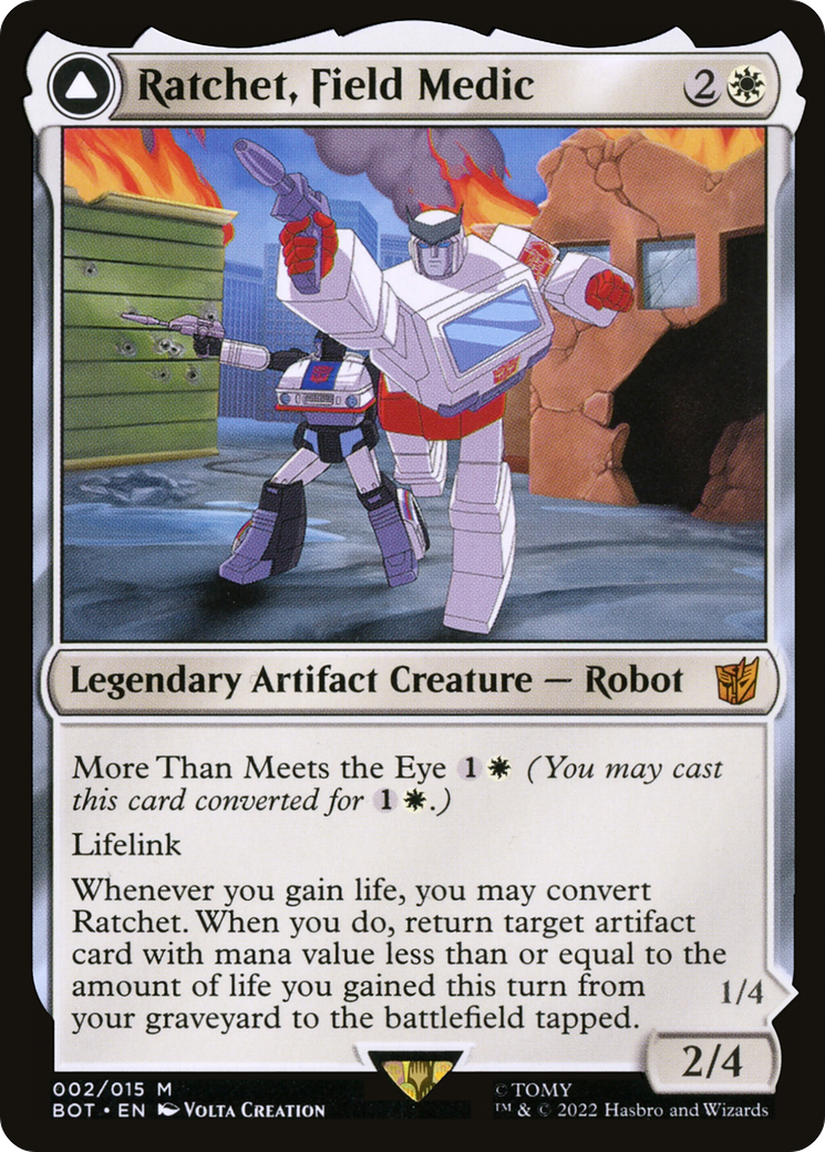 Ratchet, Field Medic // Ratchet, Rescue Racer [Universes Beyond: Transformers]