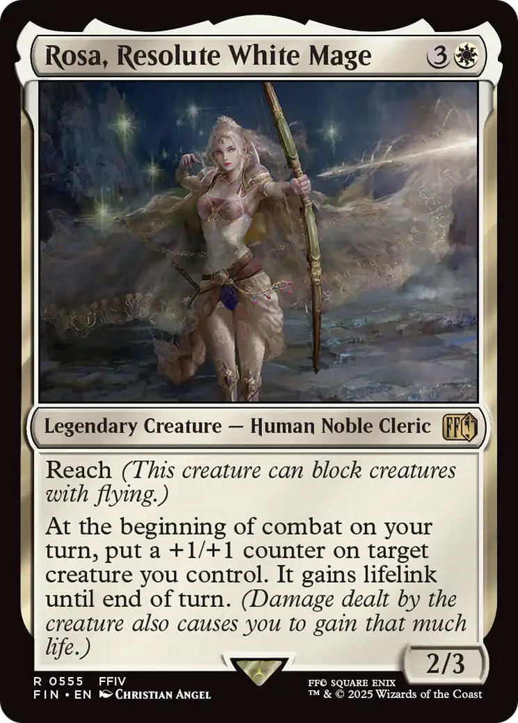 Rosa, Resolute White Mage (FIN-555) - FINAL FANTASY Foil