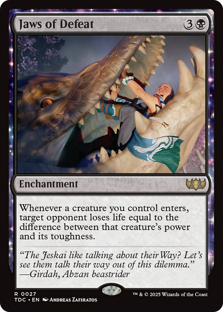 Jaws of Defeat (TDC-027) - Commander: Tarkir: Dragonstorm