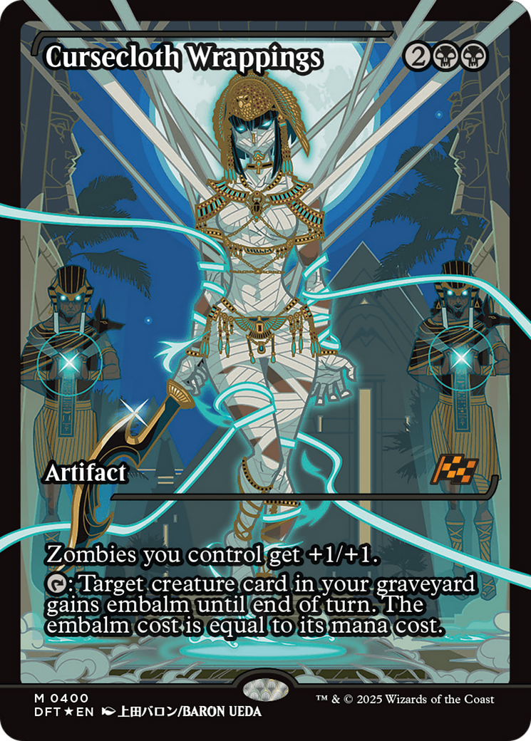 Cursecloth Wrapping (Showcase) (-400) - Aetherdrift Foil