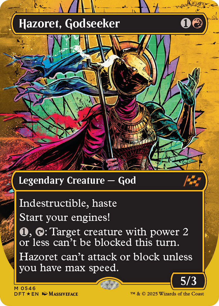 Hazoret, Godseeker (Borderless) (First-Place Foil) (-546) - Aetherdrift