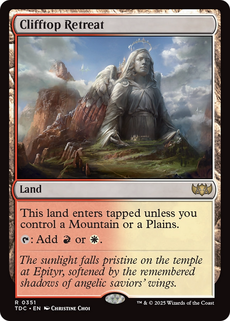 Clifftop Retreat (TDC-351) - Commander: Tarkir: Dragonstorm