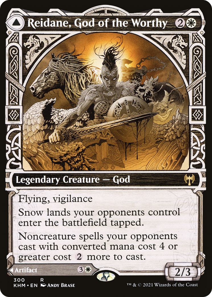 Reidane, God of the Worthy // Valkmira, Protector's Shield (Showcase) [Kaldheim]