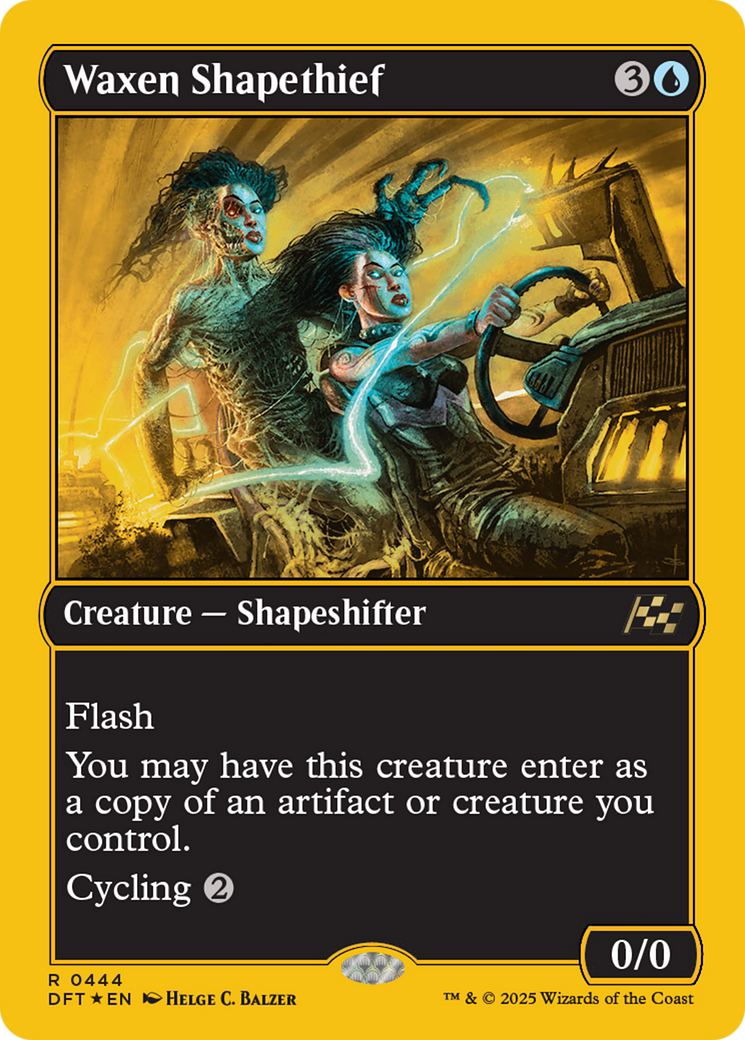 Waxen Shapethief (First-Place Foil) (-444) - Aetherdrift Foil