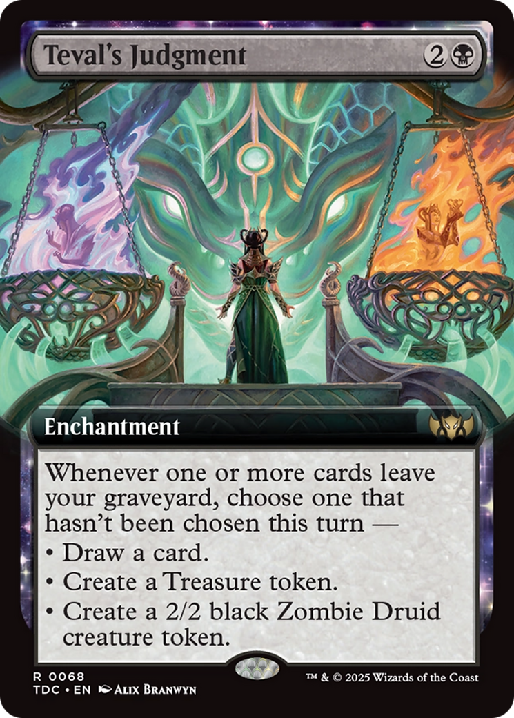 Teval's Judgment (Extended Art) (TDC-068) - Commander: Tarkir: Dragonstorm
