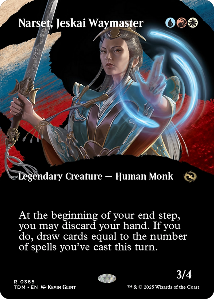 Narset, Jeskai Waymaster (Borderless) (TDM-365) - Tarkir: Dragonstorm