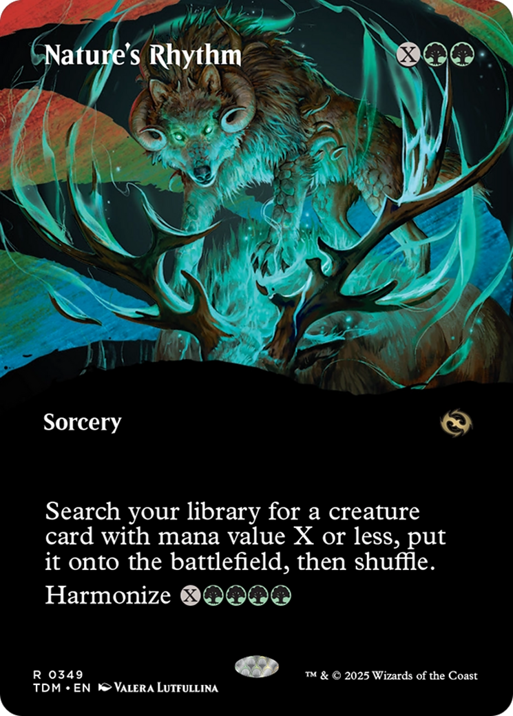 Nature's Rhythm (Borderless) (TDM-349) - Tarkir: Dragonstorm