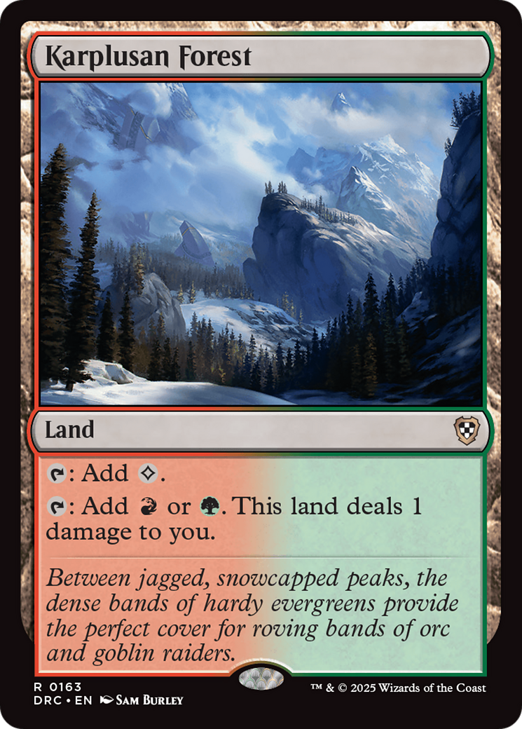Karplusan Forest (-163) - Commander: Aetherdrift