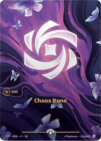 Chaos Rune (Vendetta) (R05b) - Riftbound Organized Play Promotional Cards Foil