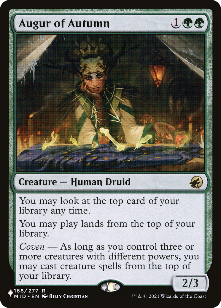 Augur of Autumn (-168) - The List Reprints