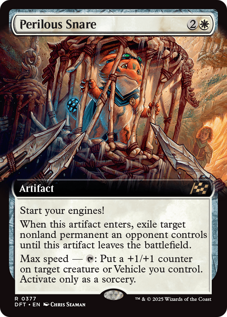 Perilous Snare (Extended Art) (-377) - Aetherdrift Foil