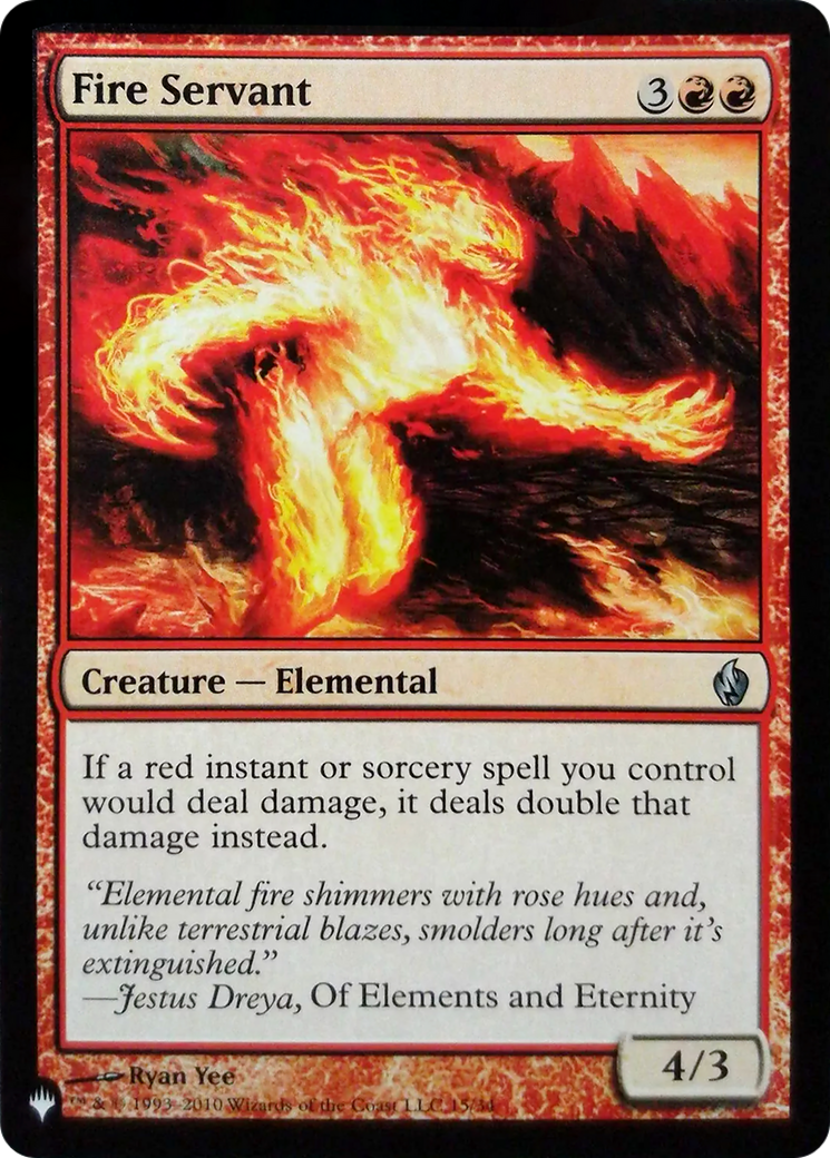 Fire Servant [The List Reprints]