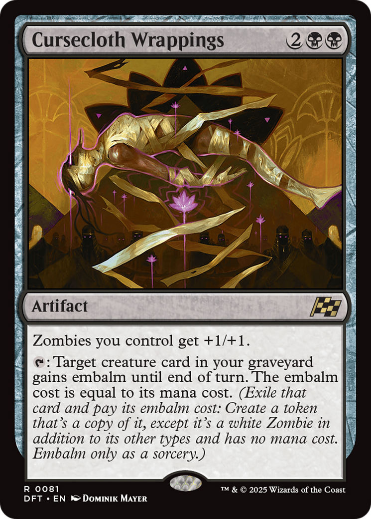 Cursecloth Wrappings (-081) - Aetherdrift Foil