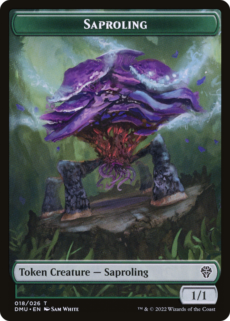 Saproling (DMU-018) - Dominaria United Tokens Foil