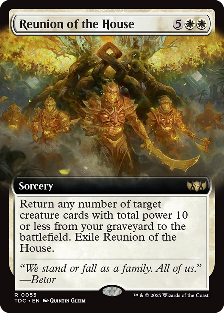 Reunion of the House (Extended Art) (TDC-055) - Commander: Tarkir: Dragonstorm