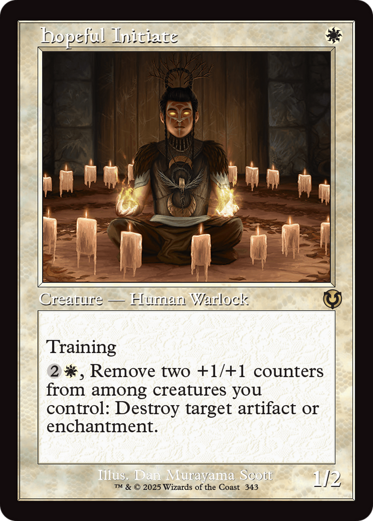 Hopeful Initiate (Retro Frame) (-343) - Innistrad Remastered Foil