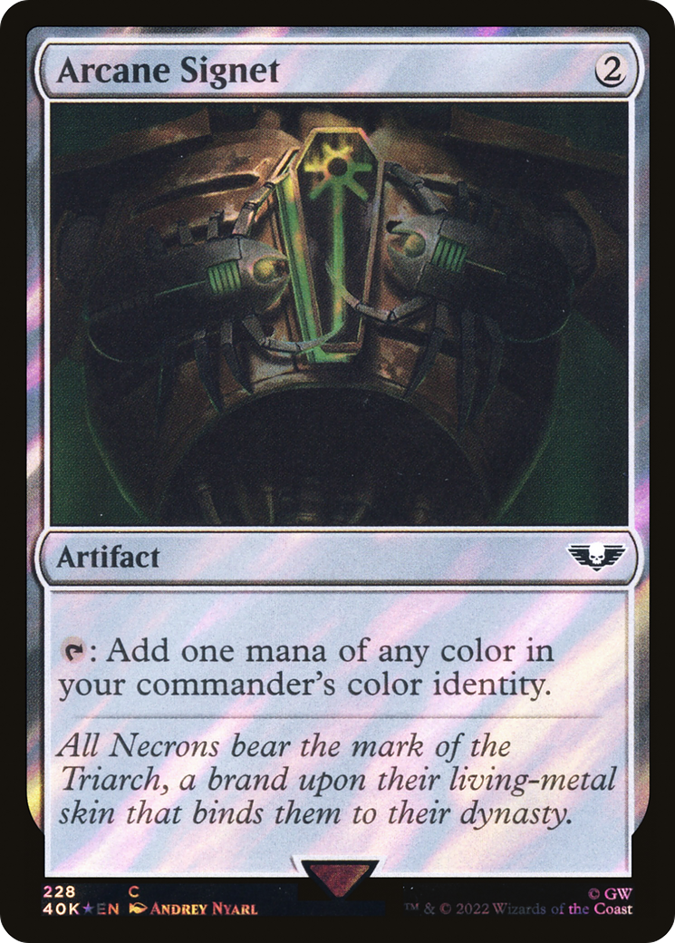 Arcane Signet (228) (Surge Foil) [Universes Beyond: Warhammer 40,000]