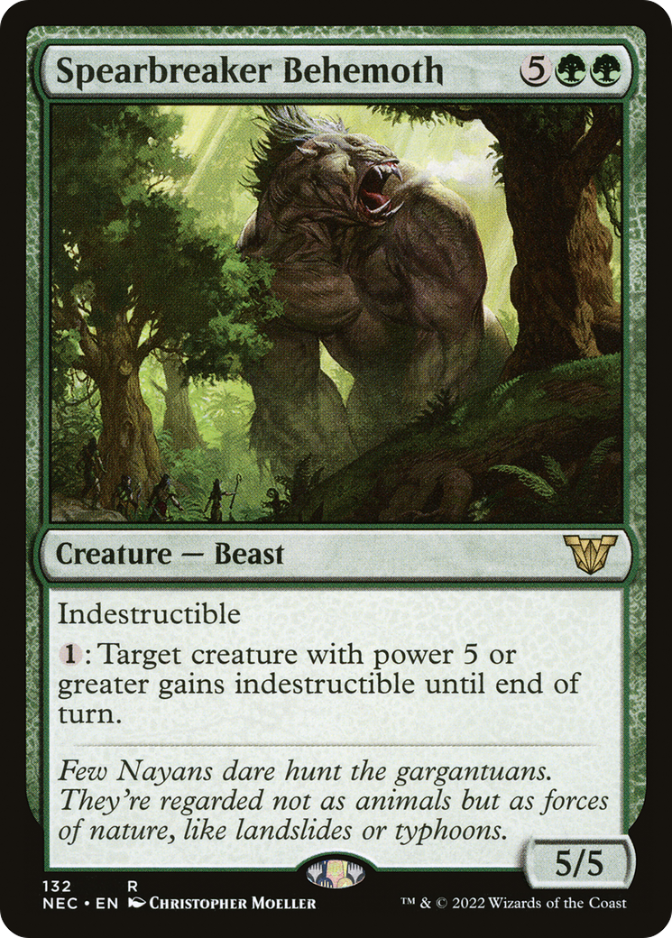 Spearbreaker Behemoth [Kamigawa: Neon Dynasty Commander]