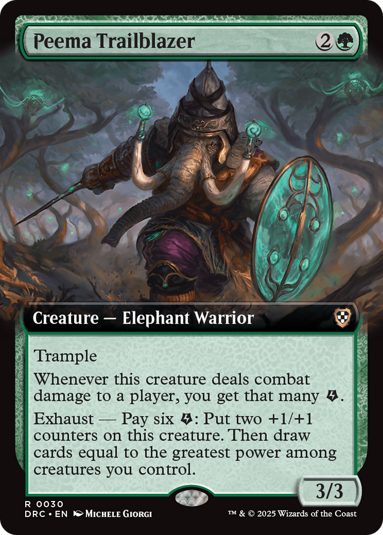 Peema Trailblazer (Extended Art) (-030) - Commander: Aetherdrift