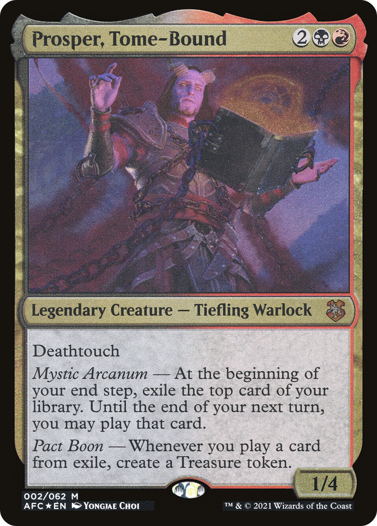 Prosper, Tome-Bound (AFC-002) - Forgotten Realms Commander Display Commanders Foil