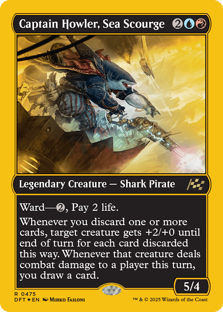 Captain Howler, Sea Scourge (First-Place Foil) (-475) - Aetherdrift